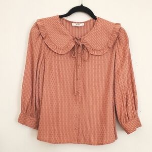 MINE blouse Women's/Junior Size S vintage-look design NEW